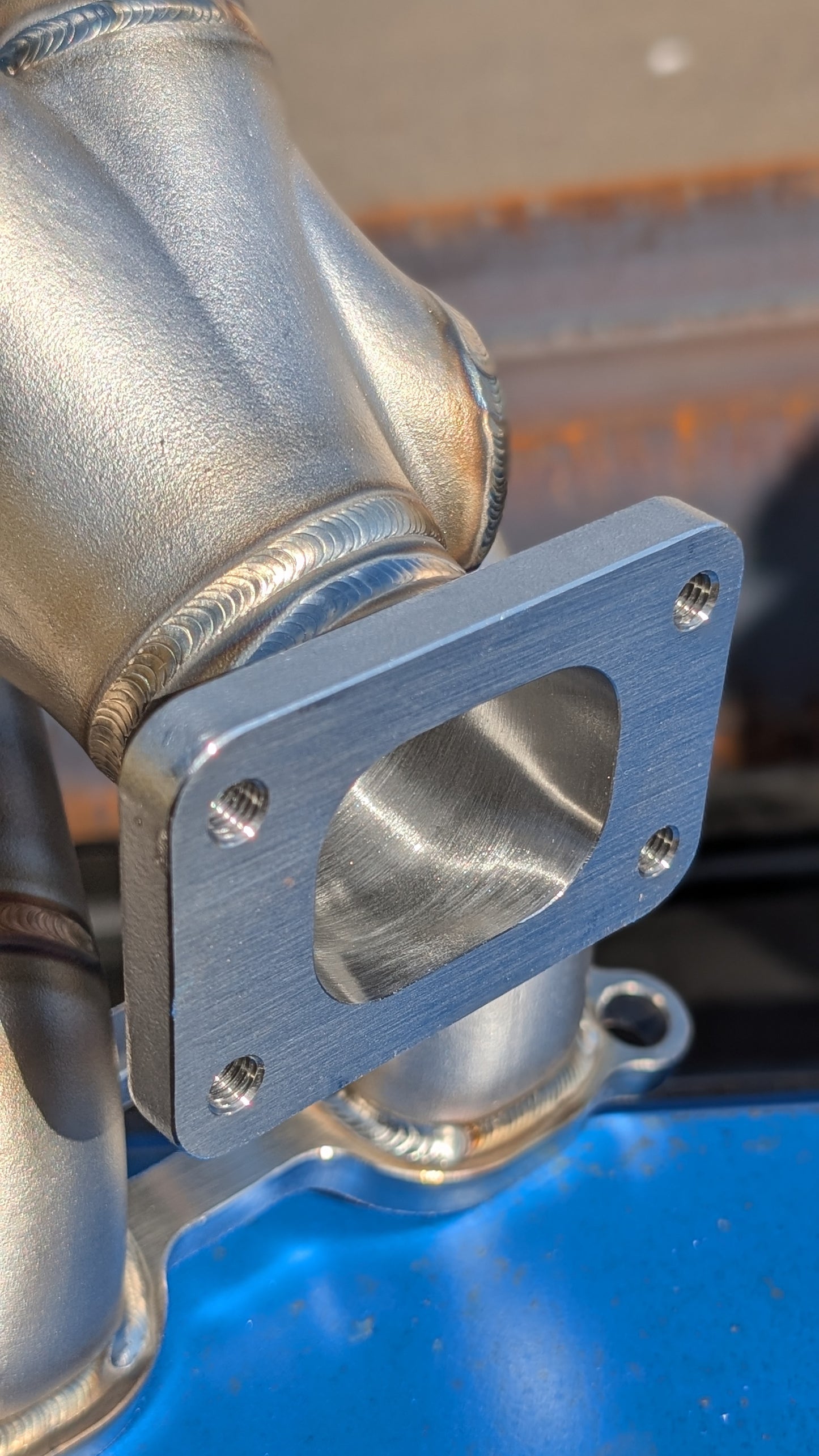 SR20純正位置エキマニ